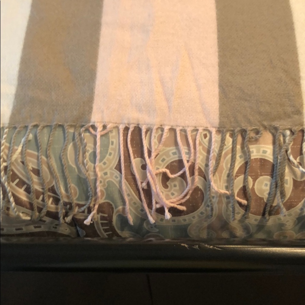 Victoria’s Secret signature fringed throw 54”x60” - Picture 3 of 6